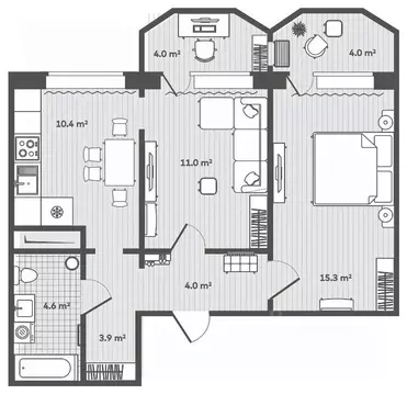 2-к кв. Приморский край, Надеждинский район, пос. Тавричанка  (53.2 м)