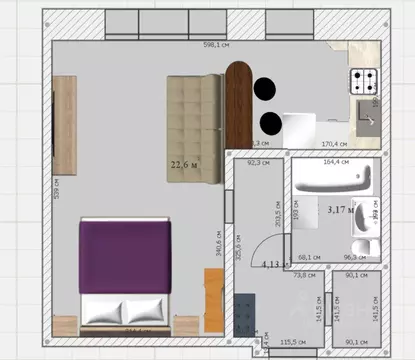 1-к кв. Пермский край, Пермь ул. Чехова, 6 (32.2 м)