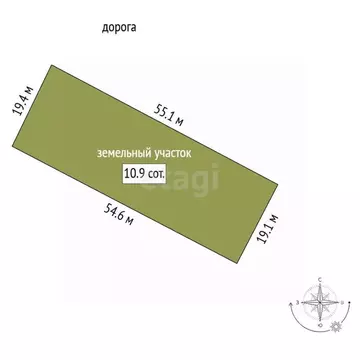 Участок в Забайкальский край, Читинский район, с. Засопка  (10.9 сот.)