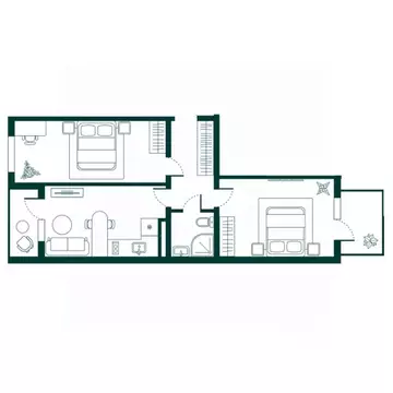 2-к кв. Дагестан, Дербент Новая История жилой комплекс (61.63 м)