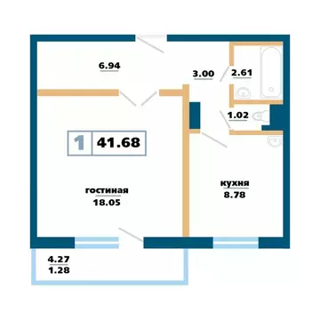 1-к кв. Красноярский край, Красноярск Нанжуль-Солнечный мкр, ...
