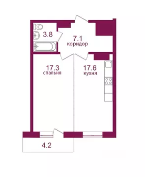 1-к кв. Иркутская область, Иркутск Топкинский мкр, 69 (50.0 м)