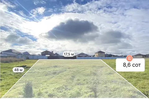 Участок в Краснодарский край, Темрюк Черноморская ул. (8.6 сот.)