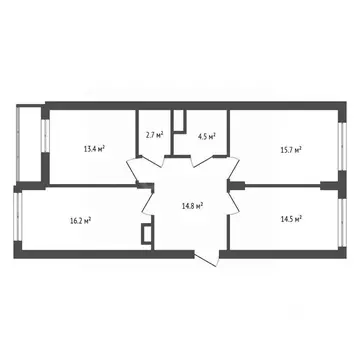 3-к кв. Воронежская область, Воронеж бул. Содружества, 1 (83.2 м)