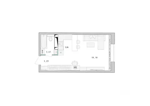Студия Московская область, Пушкино Ярославское ш., 194 (30.3 м)
