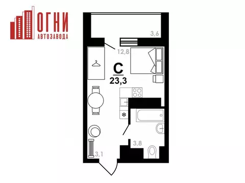 Студия Нижегородская область, Нижний Новгород Коломенская ул., 8к4 ...