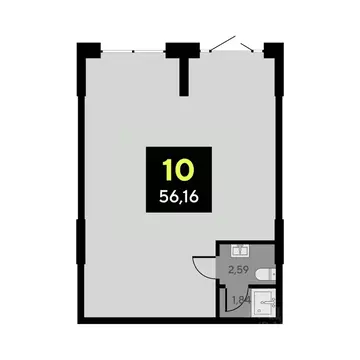Офис в Тюменская область, Тюмень ул. Андрея Приказнова, 2 (56 м)