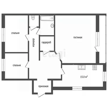 3-к кв. Челябинская область, Челябинск Каслинская ул., 101а (127.0 м)