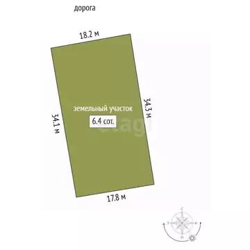 Участок в Коми, Ухта пос. Озерный, ул. 4-я Березовская (6.38 сот.)