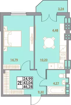1-к кв. Ростовская область, Шахты ул. Калинина, 10 (37.32 м)