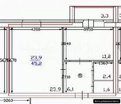 1-к кв. Белгородская область, Губкин ул. Победы, 32 (45.2 м)