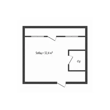 Студия Брянская область, Брянск ул. Куйбышева, 99 (32.4 м)