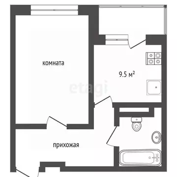 1-к кв. Ярославская область, Ярославль ул. Брагинская, 18к4 (39.5 м)
