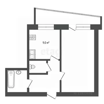 1-к кв. Тюменская область, Тюмень ул. Республики, 92 (34.0 м)