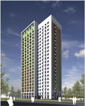 2-к кв. Нижегородская область, Нижний Новгород ул. Родионова (65.24 м)