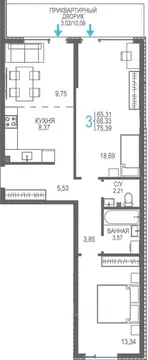 Студия Крым, Сакский район, Лесновское с/пос, с. Прибрежное ул. ...