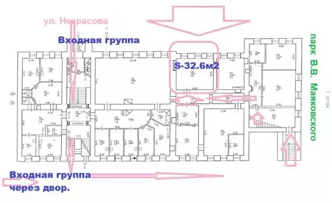 Офис в Санкт-Петербург ул. Некрасова, 11 (32 м)