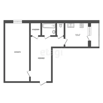 1-комнатная квартира: Тобольск, проезд Домостроителей, 1 (61 м)