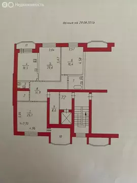 3-комнатная квартира: Ярославль, 2-я Мельничная улица, 38 (112.4 м)