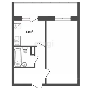 1-к кв. Челябинская область, Челябинск ул. Академика Сахарова, 22 ...