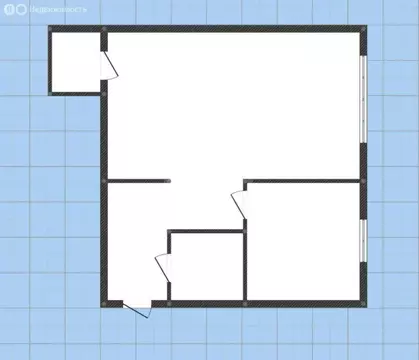 1-комнатная квартира: Губкин, Комсомольская улица, 43 (31.1 м)
