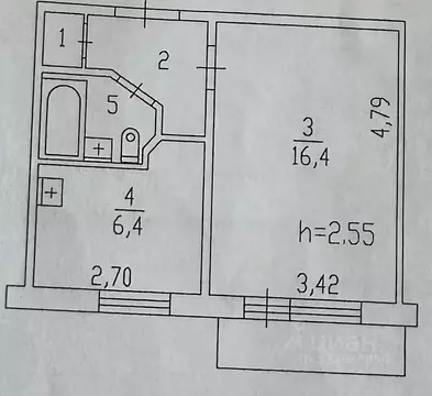1-к кв. Пермский край, Краснокамский муниципальный округ, Оверята рп ...