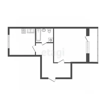 1-к кв. Коми, Ухта наб. Нефтяников, 4 (37.9 м)