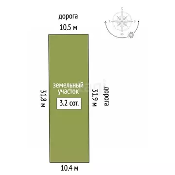 Участок в Ростовская область, Батайск Красноармейская ул. (3.23 сот.)