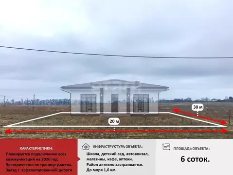Участок в Крым, Симферопольский район, Николаевка пгт  (6.0 сот.)