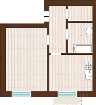 1-к кв. Калининградская область, Гурьевский муниципальный округ, пос. ...