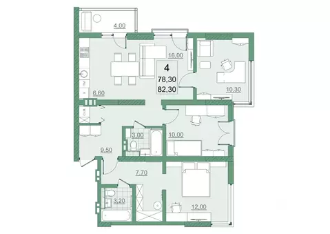 Свободной планировки кв. Саратовская область, Саратов просп. Героев ...