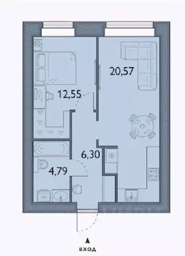 1-к кв. Брянская область, Брянский район, пос. Мичуринский, ...