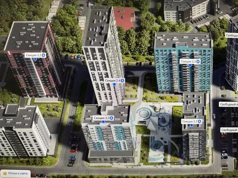 1-к кв. Красноярский край, Красноярск Свободный просп., 66Рк4 (36.4 м)