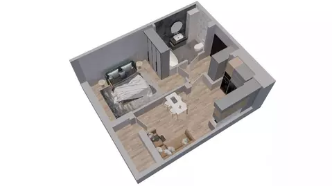 1-к кв. Ростовская область, Батайск ул. Ушинского, 27Ак2 (38.2 м)