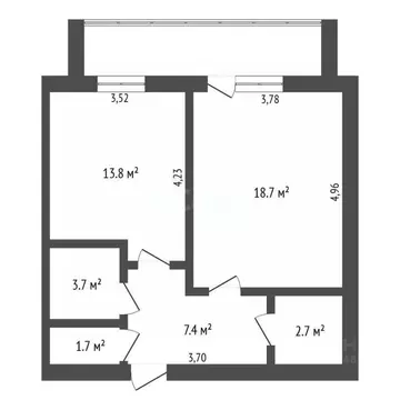 1-к кв. Амурская область, Благовещенский район, с. Чигири 1-я ...