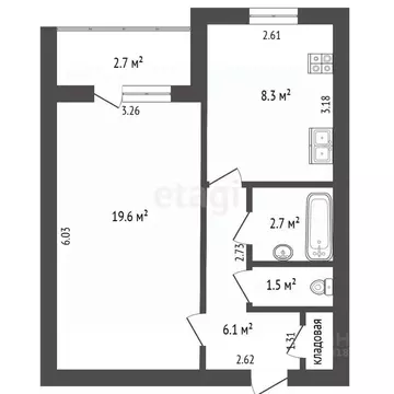 1-к кв. Самарская область, Самара ул. Луначарского, 60 (40.0 м)