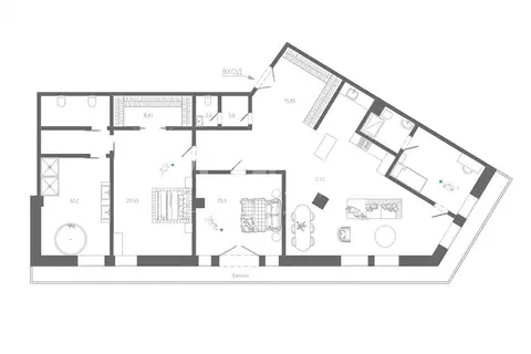 3-комнатная квартира: Москва, улица Охотный Ряд, 2 (205 м)