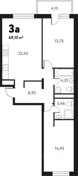 3-к кв. Московская область, Пушкино Мамонтовка мкр, Школьная ул., ...