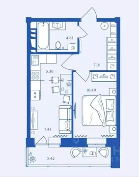 1-к кв. Брянская область, Брянск Деснаград мкр,  (40.24 м)
