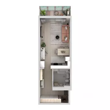 1-к кв. Красноярский край, Красноярск ул. Светлова (43.08 м)