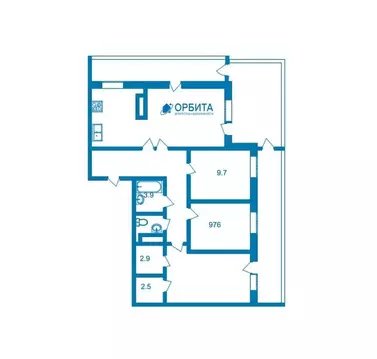 3-комнатная квартира: Тюмень, улица Газовиков, 73 (120 м)