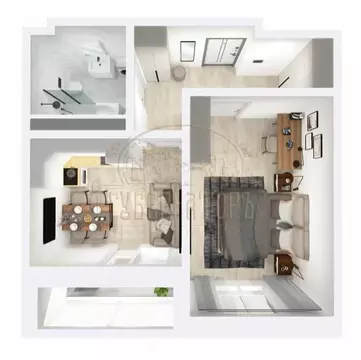 1-комнатная квартира: Тверь, Оснабрюкская улица, 22 (46.76 м)