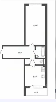 1-комнатная квартира: Санкт-Петербург, улица Десантников, 12к1 (37.5 ...