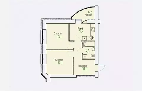 2-к кв. Кировская область, Киров Мурашинский проезд, 7 (52.8 м)