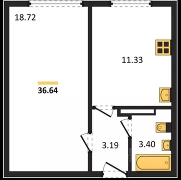 1-к кв. Крым, Евпатория ул. Чапаева, 28 (36.64 м)