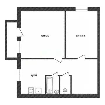 2-к кв. Ленинградская область, Киришский район, Глажевское с/пос, пос. ...