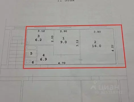 2-к кв. Пермский край, Пермь ул. Пушкина, 108А (40.0 м)