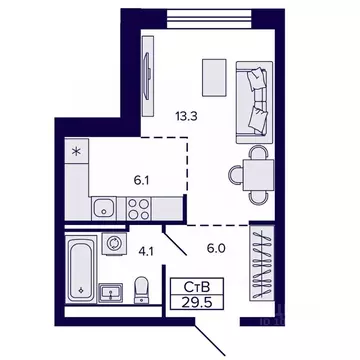 Студия Хабаровский край, Хабаровск ул. Карла Маркса (29.52 м)