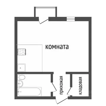 1-к кв. Красноярский край, Красноярск Норильская ул., 38 (37.5 м)