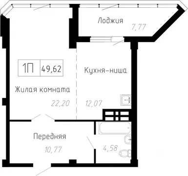 1-к кв. Приморский край, Владивосток Чайка мкр, Чайка жилой комплекс ...